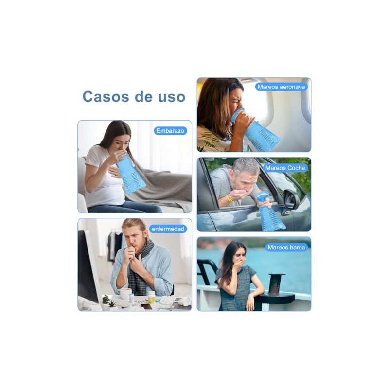 Bolsas Vomito 1000 Emesis Portatiles