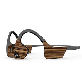 MightySkins Skin Compatible with Aftershokz Trekz Air Wireless - Dark Zebra Wood | Protective, Durable, and Unique Vinyl Decal wrap Cover | Easy to Apply, Remove, and Change Styles | Made in The USA