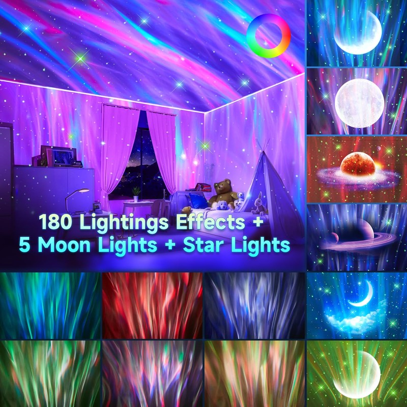 COOLNIGHT Starry Sky Projector, Galaxy, Aurora Light, Skylight Lux Ocean