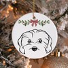 Minimal Dog Christmas Ornament:_#28 Cavapoo