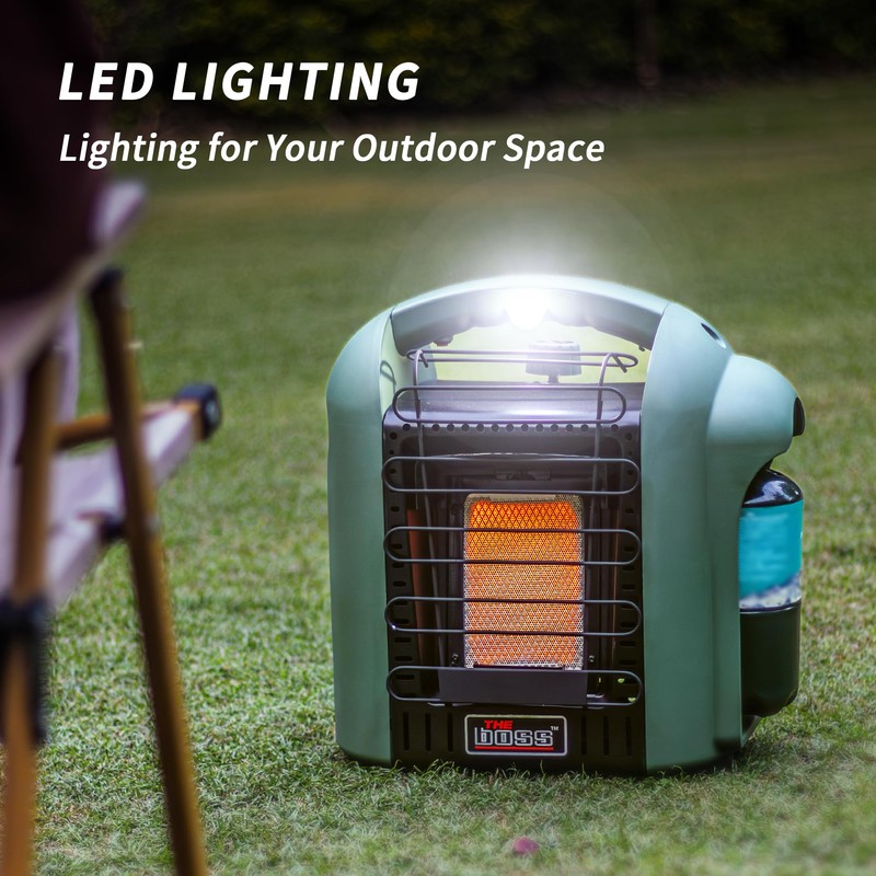 THE BOSS 6,000 BTU Propane Heater Indoor Outdoor Portable Heater