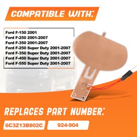 924-904 Horn Contact Fit for 2001-2007 Ford F-150 F-250 F-350 F-450 F-550 Super Duty, Replace OE Number 6C3Z13B802C 924-904