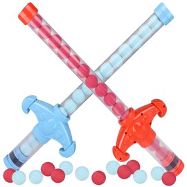 ArtCreativity Sword Blasters for Kids, Set of 2, Pump Action Sword Toys with 32 Balls, Foam Ball Shooter Toys for Indoor and Outdoor Play, Unique Sword-Shaped Toy Guns for Kids