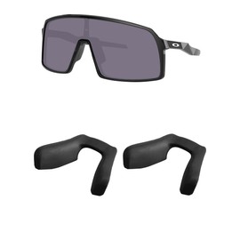 Kygear 2 Pairs Black Silicone Replacement Nose Piece Compatible with Oakley Sutro Vented/Sutro Lite Sweep OO9465/Sutro OO9406 Sunglasses, Anti-Slip Silicone Rubber Nose Cushions Nose Guard Nose Pads