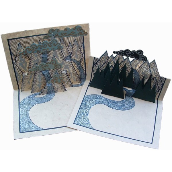 Pop-Up Mountain Set of Six Cards & Envelopes