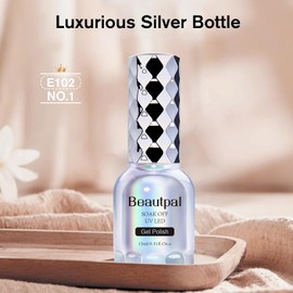 Larvall BEAUTPAL Nude Gel Nail Polish 15ML Soak Off UV LED Gel Polish Nail Art Manicure Salon DIY at Home, Color 102 Beige Nude