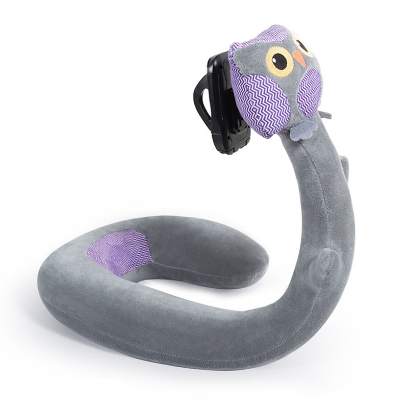 U Shaped Pillow Phone Holder 360 Degree Rotation Cute Animal