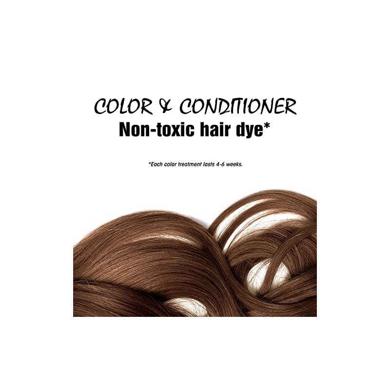 Light Mountain Natural Bulk Hair Color and Conditioner, Medium Brown,