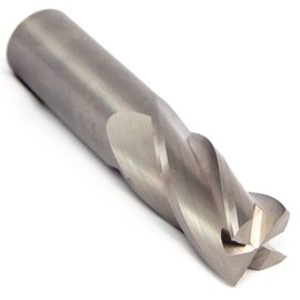Titan TC10505 Solid Carbide End Mill, Regular Length, 4 Flute, Square End, 30 Degree Helix, Uncoated, 5/64" Size, 1/8" Shank Diameter, 1-1/2" Overall Length, 1/4" Cutting Length