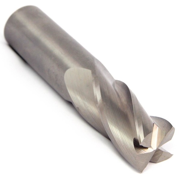 Titan TC10505 Solid Carbide End Mill, Regular Length, 4 Flute,