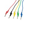 daier 5Pcs 4mm Stackable Banana to Banana Plug Test Leads,