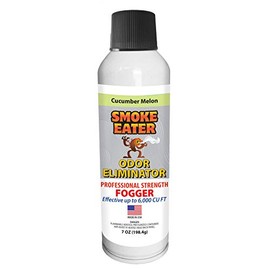 Smoke Eater Odor Eliminator & Air Freshener Spray - Fogger for Large Spaces - Continuous Spray for Up to 8 Mins - Eliminates Odor on Curtains, Couches, Rugs - Can Freshen Up to 6,000 Cu Ft of Space