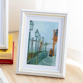 marysgift 6 X 8 White Photo Frames Freestanding Wall Mount Picture Photo Frame, White 8x6