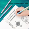 Archic Silent-Press Retractable Ballpoint Black Gel Ink Pens 0.5mm Gradient