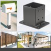 TAYORY Heavy Duty 4x4 Post Base 4 Pcs, Thickness: 0.118"/3MM,