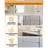 IWIWE 30" Long Chrome Framed Sliding Shower Door Towel Bar