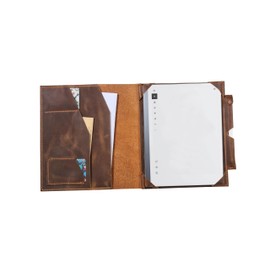 Leather case with pen holder for remarkable 2,Distressed folio organizer for remarkable 2 tablet