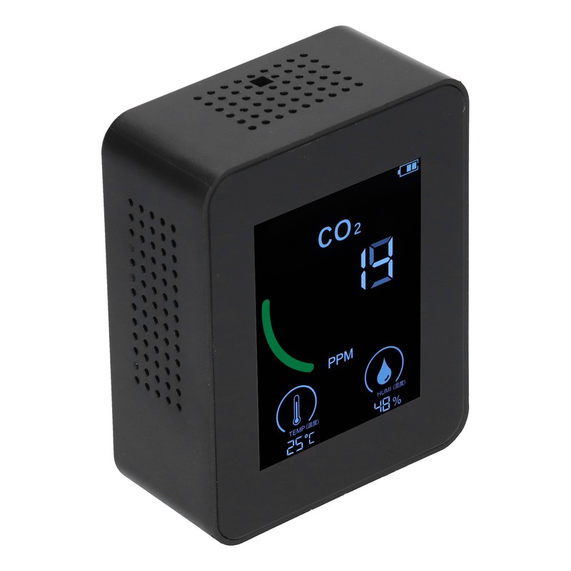 Air Quality Detector Digital USB Charging Carbon Dioxide Monitor Temperature