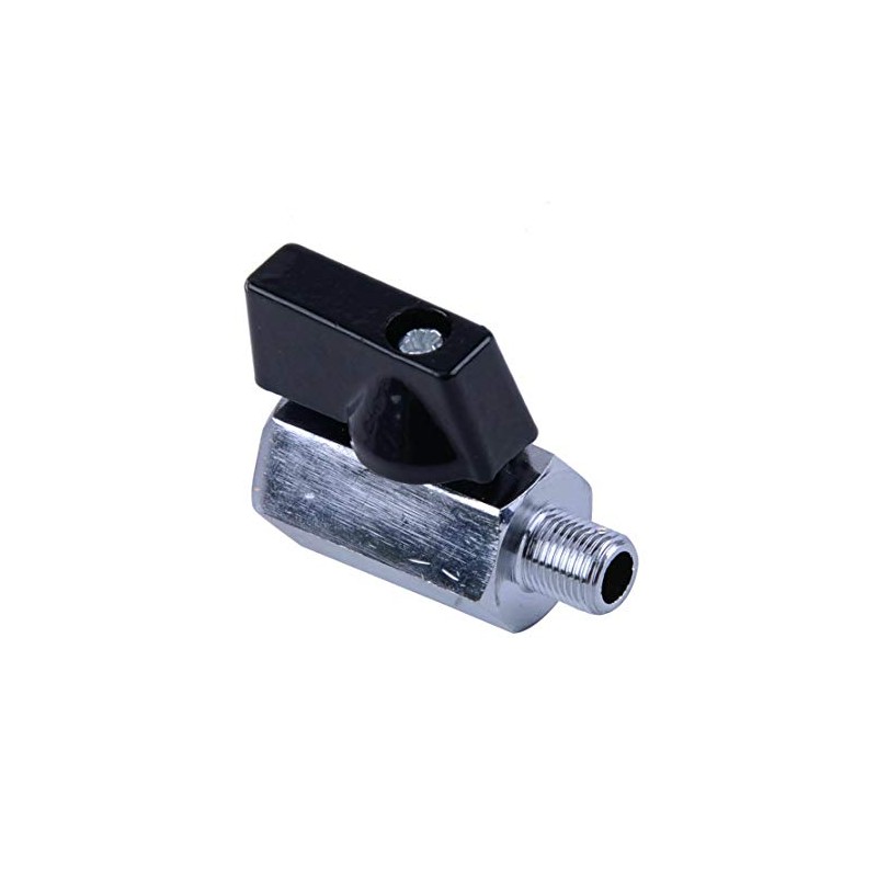 2 x 3/8 inch NPT shut-off valve, mini brass internal