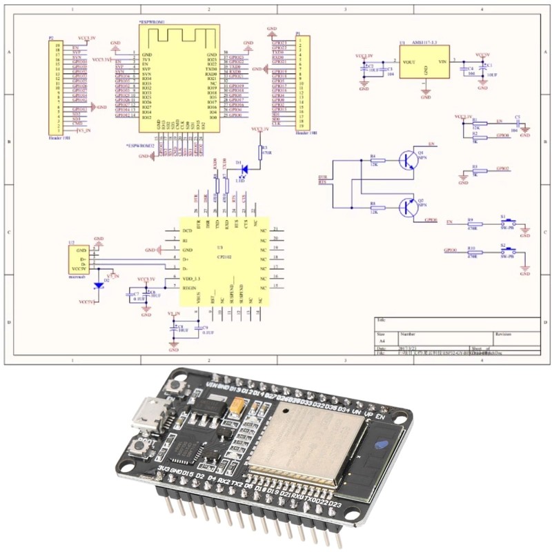 Walfront Placa de Desarrollo ESP32 Módulo de Doble núcleo inalámbrico