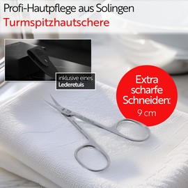 Otto Herder Manicure Cuticle Scissors Turmspitz, Extra Sharp Cuticle Scissors Made of Stainless Steel for Removing Cuticles and Skin Remains