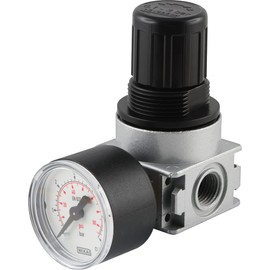Fitting Parts Pressure Regulator Series 0 – Pre-Pressure Dependent – 600 l/min – Pressure Regulator Compressed Air (Thread Size: G 1/8 Inch – Pressure Control Range: 0.1-3 bar)