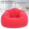 Inflatable Lounge Chair Flocking PVC Portable Folding Blow Up Sofa