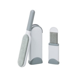 Takeda Corporation HTBS-GY [Cleaning/Dusting/Dusting/Brush] Gray (Large) Approx. 3.0 x 2.0 x 13.0 inches (7.5 x 5 x 33 cm) (Small) Approx. 2.4 x 1.2 x 5.3 inches (6 x 3 x 13.5 cm) Dusting Brush Set