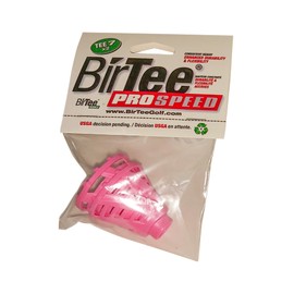 BirTee Golf Tees - PRO Speed Version with Enhanced Durability - Size #7 (1 3/4") Individual Size Pack - 2 Tees Per Pack. Indoor Golf Tees/Golf Simulator Tees/Winter Golf Tees (Pink)