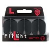 1 SET L STYLE CHAMPAGNE DART FLIGHTS SHAPE BLACK