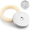 Dunkive Precision Shower Screen with Silicone Steam Ring, Compatible with