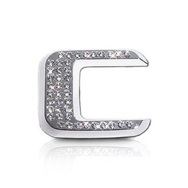 Crystal Letter C Chrome Car Emblem