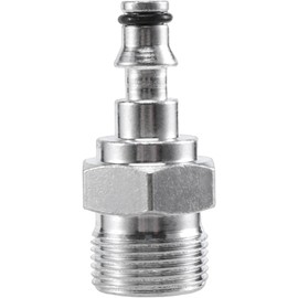 Silver Quick Connection Pressure Washer- Hose Adapter for Vax, M22 Quick Insertion, 251562A2 Pressure Washer Parts and Accessories