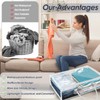 Abizarch 6 Pack Large Clear Clothes Storage Bag,Travel Packing Cube,