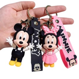 Mouse Keychains For Girls Boys, Cute Pendant Keychains Accessories, Kawaii Key ring Purse Backpack, Key Wristlet Key Car (2Pack)