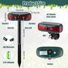 Qualirey 2 Pcs Solar Outdoor Alarm Motion Sensor 129dB Security