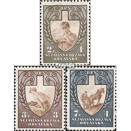 Croatia 94-96 (complete.issue.) unmounted mint/never hinged ** MNH 1943 Labor Service (Stamps for collectors) Horses/zebras