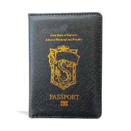 EYVRPAU Passport Holder with Case, Passport Holder for Men and Women, Travel Document Case, ID Pouch, Credit Card Protective Cover, black