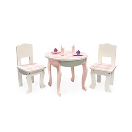 Sophia's Aurora Princess Table & Chairs, Dessert for 18" Dolls, Pink