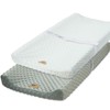 BlueSnail Ultra Soft Dot Changing Pad Cover 2 Pack (white+gray)