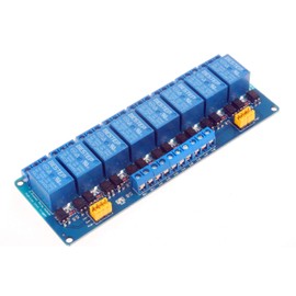 NOYITO 8 Channel Relay Module High Low Level Trigger with OPTO-Isolated Load DC 30V AC 125V 250V 10A for PLC Automation Equipment Control Industrial Control Circuit Modification (24V)