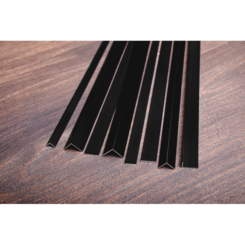 5 x siwitec Angle Profile, Aluminium Profile, Black Anodised 10
