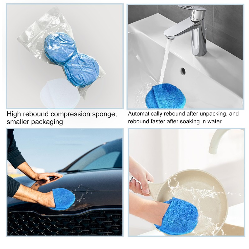 Microfiber Wax Applicator, AutoCare Ultra-Soft Microfiber Wax Applicator Pads with