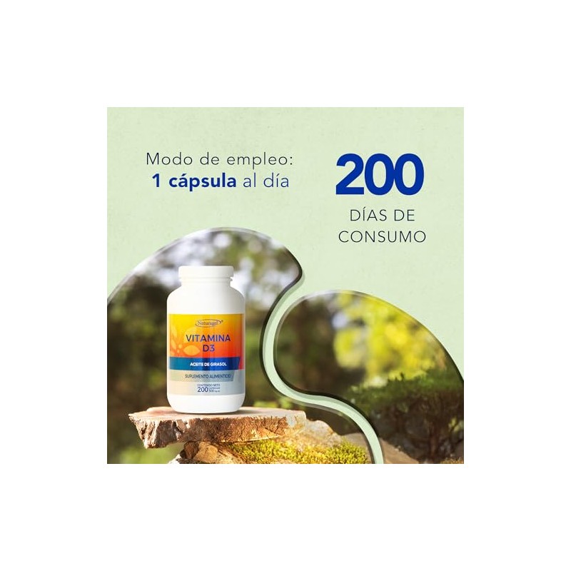 Vitamina Naturagel Suplemento Alimenticio Salud General 200 Softgels 500