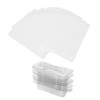 60pcs Lip Balm Pouches Professional DIY Clear Plastic Lip Balm