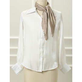 sourcing map Women's Rhombus Headscarf Wraps Scarves Bandana Plain Pleated Neckerchief, khaki