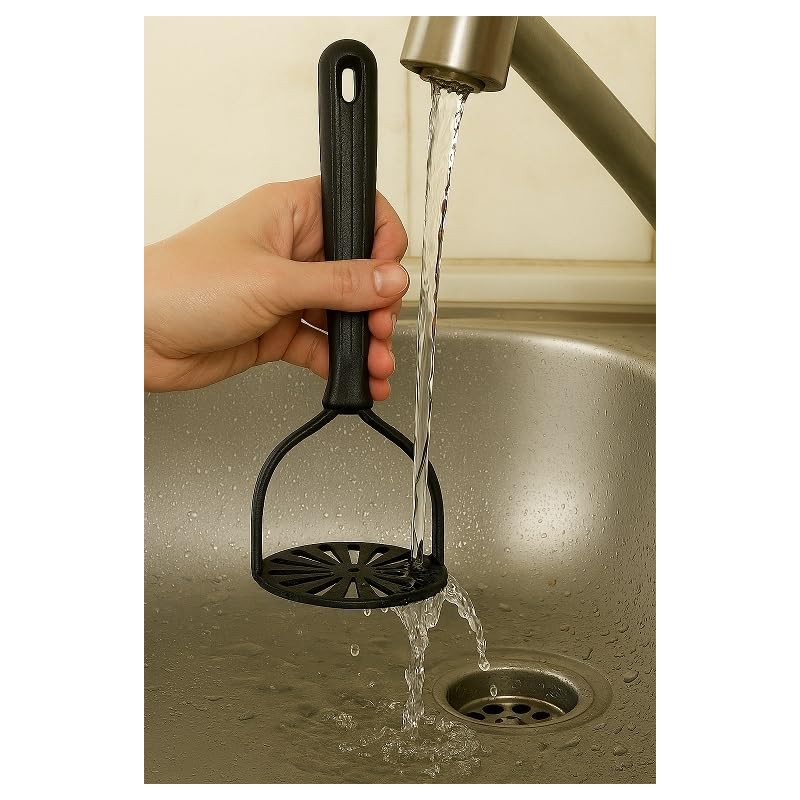 2 Piece Manual Potato Masher Plastic Pestle and Potato Peeler