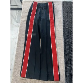 DeMoulin Bros Vintage Stansbury Uniforms Male Size 26 W 28 I Marching Band Pants Black and Red