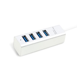 YEY High-Speed 4-Port USB Hub and Extender for iMac, MacBook, Laptop or Desktop - Mini Aluminum Alloy Docking Station