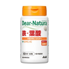 Dear Natura Iron, Folic Acid, 60 Tablets (60 Day Supply)